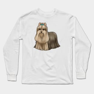 Dog - Yorkshire Terrier - Tan and Black Show Cut Long Sleeve T-Shirt